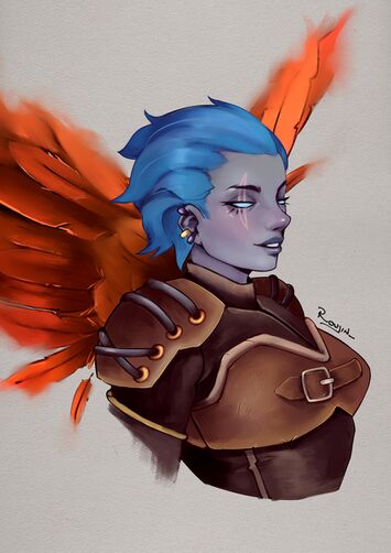 A portrait of Taru, mostly as in her original description, but perhaps a bit intentionally flattering.