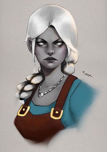 A portrait of Taso as per her description.